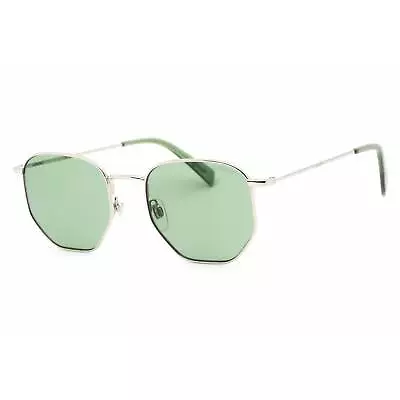 Levi's Unisex Sunglasses Palladium/Green Metal Geometric Frame LV 1004/S 0KTU QT • $27.05