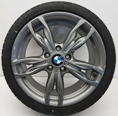 2013 Bmw F 1 Series M-sport Rear Alloy Wheel With Tyre Genuine 7847414 7845871 • £185