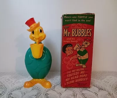 Vintage Mr. Bubbles Turtle Magic Bazoo Bubble Maker Toy In Original Box • $49.95