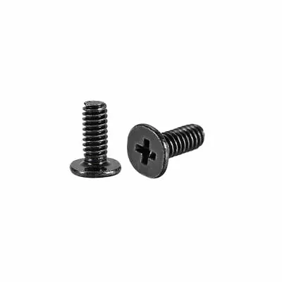 £1.49 • Buy 8x M2.5 X 3mm M2.5X3L Flat Wafer Head Machine Screws Black Zinc Laptop Crucifor