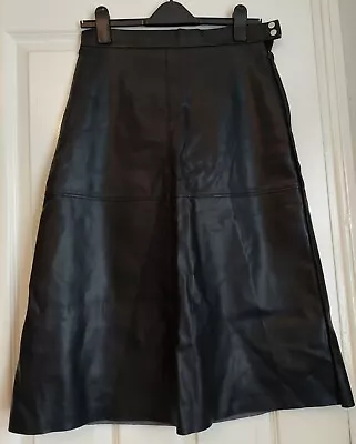 H&m Faux Leather Skirt 12 • £7.50