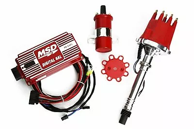 MSD Ignition 6AL Box W/ TSP Pro Billet Distributor & Coil 6425 SBC BBC • $571.99