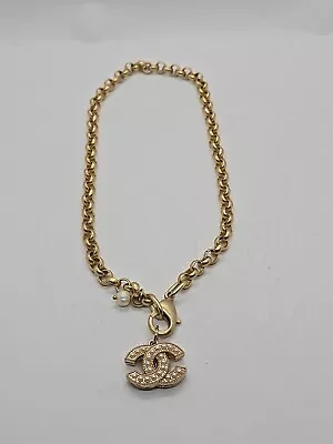 Vintage Chanel Necklace Chanel Chain Gold Color Pearl Necklace Choker • $499