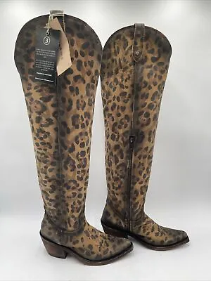 Liberty Black Women's Allyssa Leopard Print Western Boots Brown Size 7 • $129.49