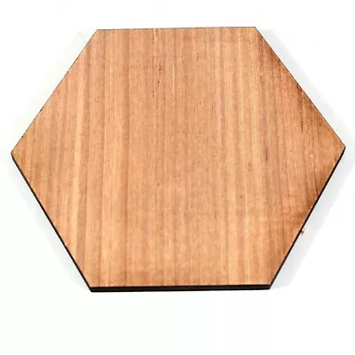 Wooden Hexagon Shapes Laser Cut Plywood Craft Blanks 5mm Thick (wood) 5cm 10cm • £6.20