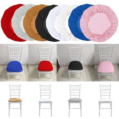 $3.94 • Buy Removable Stretch Chair Covers Round Bar Stool Dining Seat Slipcover Protector