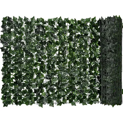 3M 6M Artificial Hedge Ivy Leaf Garden Fence Roll Privacy Screen Balcony Cover • £7.99
