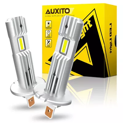 AUXITO 2024 Upgraded H1 LED Bulb 1:1 Mini Size 6500K White Headlight Hi Low Beam • $25.99