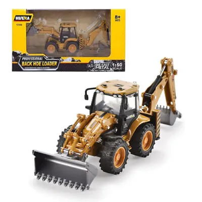 1:50 Alloy Excavator Bulldozer Bucket Die-cast Model Construction Backhoe Loader • £25.89