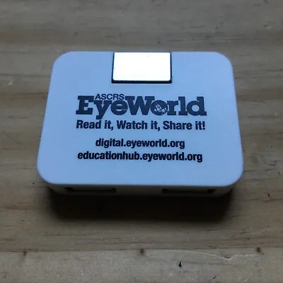 4 Ports Mini Portable USB Hub Eyeworld Readit Watch It Share It Windows PC Mac • $4.99