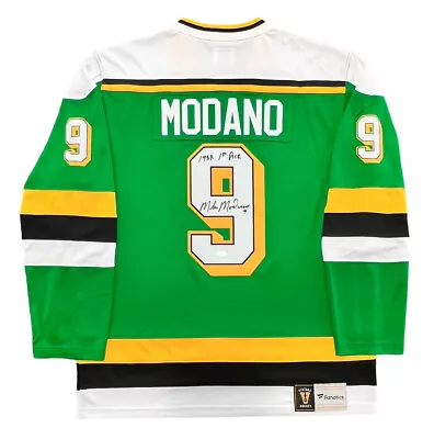 Mike Modano Minnesota North Stars Signed Jersey 1988 #1 Pick HOF JSA COA • $399.99