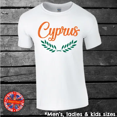 £9.99 • Buy Cyprus T-shirt, Sport, Holiday, Pride, Events, Gift, Mens, Ladies, Kids, Baby