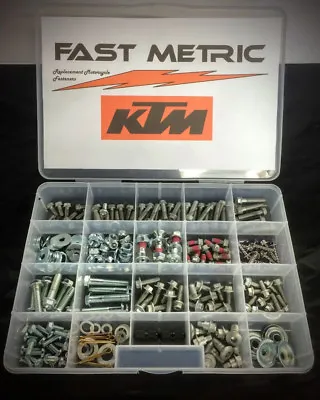 296pc FAST METRIC BOLT KIT KTM SX EX EXC 65 85 100 125 250 300 350 450 520 525 • $59.99