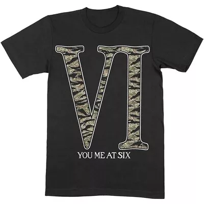 You Me At Six Camo Vi Official Tee T-Shirt Mens Unisex • £17.13