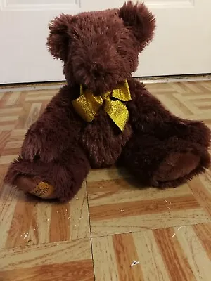 Vermont Teddy Bear Goldy Garrick Jewelers 13  Brown Plush Doll Toy Pennsylvania • $19.50