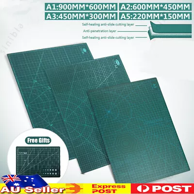 Australia A1 A2 A3 Large Self Healing Cutting Mat Double Sided Cut Pad+Gift A5 • $10.99