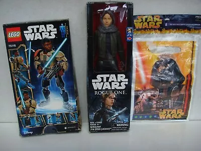 New Disney Star Wars Rogue One 12  Jyn Erso Figure + Lego 75116 + 8 Party Bags • $19.95