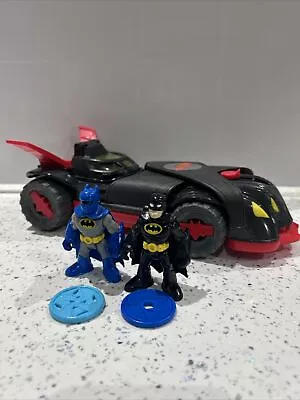 Fisher Price DP Imaginext - DC Super Friends  Ninja Armor Batmobile  2x Batman • £5.90