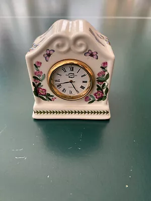 £12.50 • Buy Pretty Portmeirion 'Botanic Garden' Quartz Clock - Butterflies Flowers