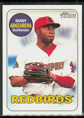 2018 Topps Heritage Minor League Randy Arozarena Memphis Redbirds #67 • $2.99