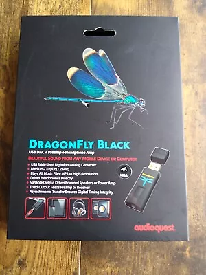 Audioquest Dragonfly Black V1.5 USB DAC / Headphone / PreAmp *BOXED/COMPLETE* • £45