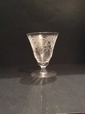 Vintage: 41/4  Morgantown Glass   Milan  Etched Elegant Glass Sherbet • $15