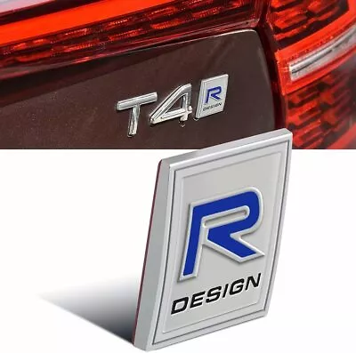 3D R Design Metal Emblem Badge Rear Car Sticker Fit For Volvo V40 C30 S60 XC60 • £7.91