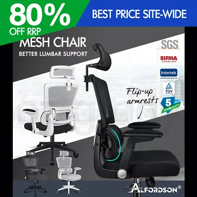 ALFORDSON Mesh Office Chair Executive Computer Chairs Study Work Gaming Seat • $129.95