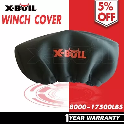 X-BULL Winch Cover Waterproof Fits 8000-17000LBS Winch Dust Cover Soft 4WD • $23.99