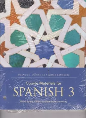 Mosaicos:Spanish As A World Language Course Materials For Spanish 3 • $59.99