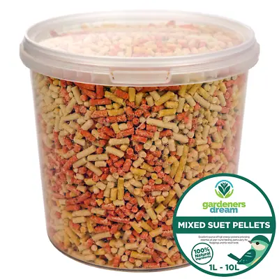 GardenersDream Mixed Suet Pellets - High Energy Mealworm Berry Wild Bird Food • £8.99