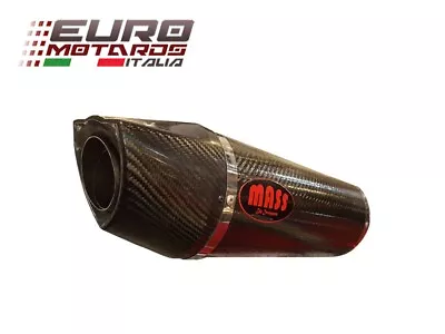 MassMoto Exhaust Slip-On Silencer Oval Full Carbon New Kawasaki Z750 2007-2013 • $455.05