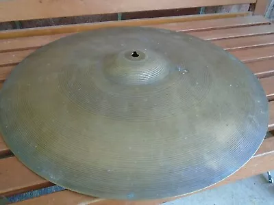 VINTAGE 1960's ZILDJIAN 18  CRASH RIDE ORCHESTRAL CYMBAL 1790g-PATINA! • $150