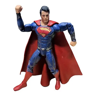 DC Comics Movie Masters Man Of Steel Movie Superman 6” Action Figure Mattel 2013 • $18.98