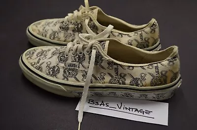 Vintage Vans Authentic 80's Skulls Pirate Dogtown Sneaker Men Us9.5 Made In USA • $600