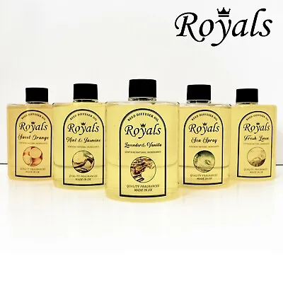 Royals Reed Diffuser Oil 500ml Refill Perfume Various Fragrances Room Scent Home • £15.99