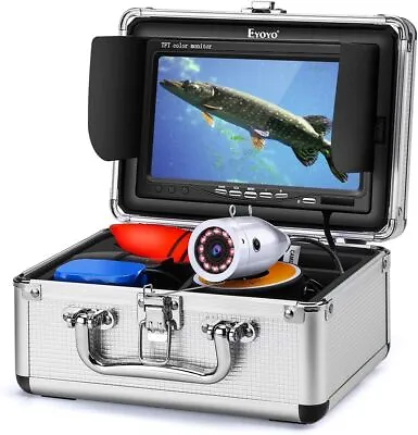 Eyoyo Underwater Fishing Camera 7 Inch Color Screen 1000TVL For Lake Ice Fishing • $123.53