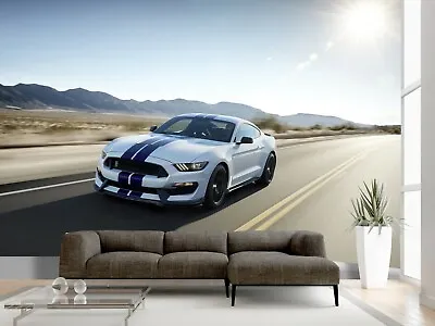 Super Sports Car Ford Mustang Wallpaper Mural Photo Kids Poster DIY Decoration • £69.99