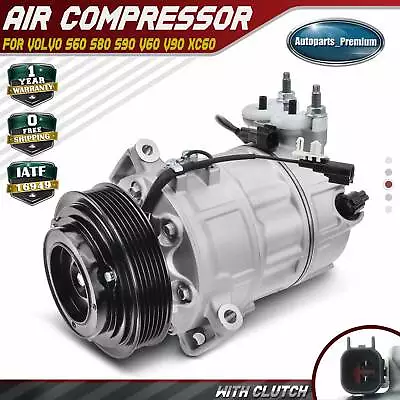 AC A/C Compressors & Clutches For Volvo S60 S80 XC60 XC70 XC90 V90 Cross Country • $193.99