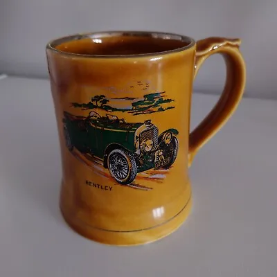 Vintage Wade Pottery Veteran Cars Tankard Mug Bentley 1929 - Treacle Glaze 12cm • £5.95