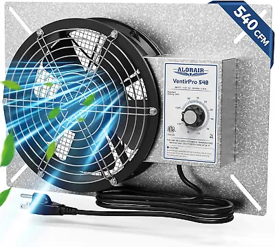 ALORAIR 540 Crawlspace Ventilation Fans For Crawl Space Basement Attic Garage • $63.99