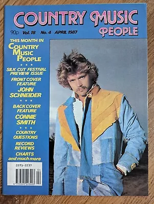 Country Music People Magazine April 1987 John Schneider Connie Smith • £6.50