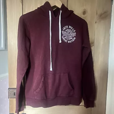 Ladies/ Girls Jack Wills Burgundy Hoodie Size 12 • £8.99