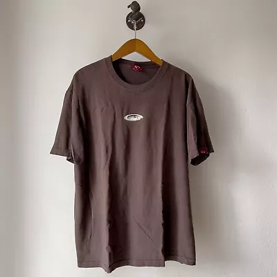 Vintage OAKLEY Shirt Mens XL Brown Short Sleeve Crewneck ELITE SPECIAL FORCES • $140