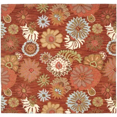 Safavieh Blossom Blm731B Hand-Hooked Red / Multi Rug Traditional Carpet Area Rug • $125.17