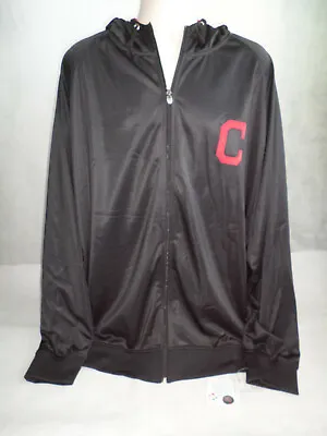 Cleveland Indians MLB Majestic Size 5XT Hooded Black Jacket Genuine Merchandise • $39.99