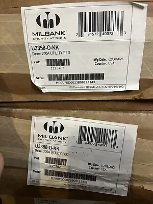 Milbank - U3358 200amp Meter Pedestal • $560