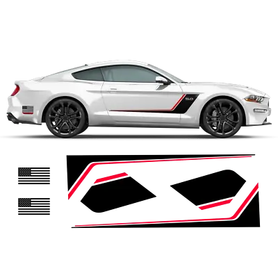 Roush Stage3 SIDE Graphics Stripes Two Colors For Mustang 2015 - 2019  • $145.10