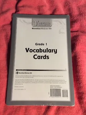 Vocabulary Cards Sealed Grade 1 California's Treasure Macmillan Mcgraw-hill • $22.99