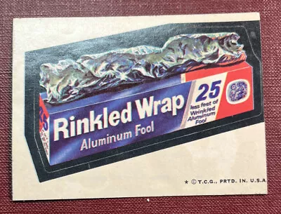1973 Wacky Packages Sticker Rinkled Wrap 4th Series (BIGJ’S) • $1.99